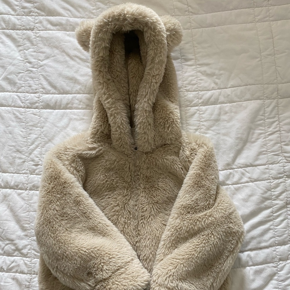 Eddie Bauer kids fleece bear jacket